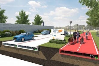 Holandeses criam projeto de ruas feitas com plástico reciclado